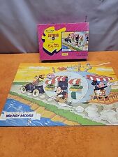 L•Vintage 1940's Walt Disney Jaymar Jigsaw Puzzle MICKEY'S TRAILER For Tiny Tots picture
