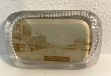 RARE ANTIQUE PHOTO GLASS PAPERWEIGHT REVERE BEACH MASS CONCERT BAND STAND picture