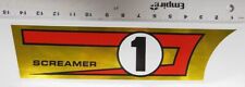 Sears Screamer 1 chain guard decal Gold-Red picture