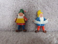 OUTSTANDING VINTAGE Painted Plastic Gnome Charms 2