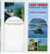 Lake Perris Recreation Area Riverside, California LA Brochure & Map Vintage picture