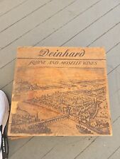 Vintage Deinhard & Co. Rhine And Moselle Wines Wooden  Box Filled With Trinkets picture