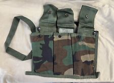 US ARMY BDU WOODLAND CAMO MOLLIE II 6 MAG BANDOLIER POUCH UNUUSED UNISSUED NEW picture