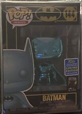 Batman (Teal Chrome)Funko Pop 144 2019 Limited Edition EXCLUSIVE 🔥 W/ protector picture