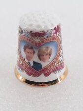 VTG Finsbury England HRH Prince Charles Lady Diana Spencer Marriage Thimble picture