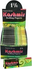 Kashmir Rolling Papers 1 1/4 Size Green Apple Flavored Rolling Paper 10 Packets picture