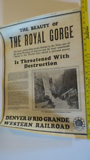 Denver & Rio Grande Western Royal Gorge - large full page advertisement picture