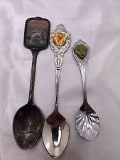 Set of 3 Vtg  Washington Vintage Souvenir Spoon Collectible picture