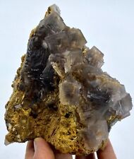 762 Grams Extraordinary Cubic Fluorite With Calcite From Pakistan picture