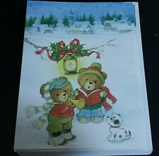 Plus Mark Christmas Teddy Bear Carolers Cards 15 cards & env picture