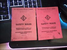 1964 Erie Lackawanna Railroad Company NJ&NY Safety Rules Engine Train Employees picture
