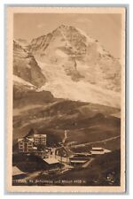 old Switzerland postcard #13583 Kl. Scheidegg und Monch 4105 m., verlag Wehrli picture