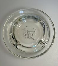 Vintage Pizza Hut Clear Glass Ashtray 5” Diameter picture