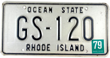 Vintage 1979 Rhode Island License Plate Car Garage Man Cave Collector Wall Decor picture