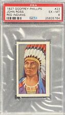 1927 Godfrey Phillips Red Indians #23 JOHN ROSS - PSA 6 EX-MT picture