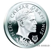 2017 1 oz .999 fine silver shield  Obama  Caesar Obamanus bu rare  bullion coa picture