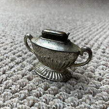 Vintage Tabletop Lighter Made In Occupied Japan Cobalt Tarnished Silver picture