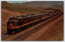 Postcard Train Northern Pacific Railroad Locomotive #5403A Livingston MT AQ35 picture