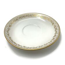 Haviland & Co. Limoges White And Gold Trim Porcelain 5.5 Inch Saucer picture
