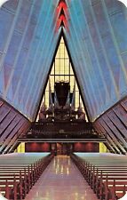 Protestant Cadet Chapel Organ Air Force Academy CO Vintage Postcard Unposted picture