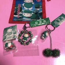 Gotochi Kitty Hokkaido Limited Marimo 3 Items Set Keychain Ball Chain picture