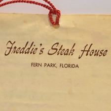 1980s Freddies' Steak House Lamplighter Lounge Restaurant Menu Fern Park Florida picture