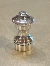 Antique Sterling Silver Pepper Mill Grinder Germany Culinary Table Service picture