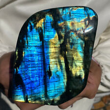 2.8lb Large Natural Labradorite Quartz Crystal Display Mineral Specimen Healing picture