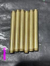 3 1/2” X 1/8-27 IPS BRASS UNFINISHED 3/16 LONG THREAD AT ENDS LOT OF 6 PCS picture