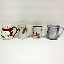 STARBUCKS COFFEE COMPANY MIXED LOT (4) 2004-2011 CHRISTMAS THEME CUPS/MUGS picture
