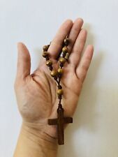 religious wooden Bead mini ROSARY HOLY LAND CATHOLIC one decade picture