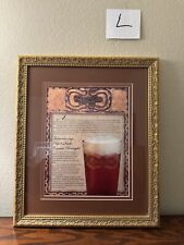 anheuser busch Copper Draught Framed Double Sided Advertising RARE picture