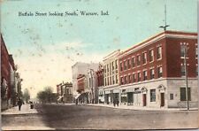 Postcard Buffalo Street, Looking South in Warsaw, Indiana picture