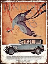 1927 LINCOLN Limousine Car Auto Art Man Cave Home Decor Metal Sign 9x12