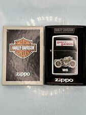 2019 Harley Davidson 1915 Motorcycle Chrome Zippo Lighter NEW In Harley Box picture