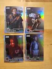 2023 Topps Chrome Star Wars Refractors #25-28 4 Card Lot Cal Kestis BD-1 Cere picture