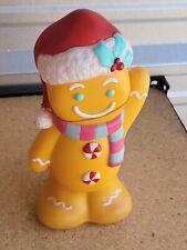 Gingerbread Man Blow Mold Light Up Christmas Decoration NEW picture