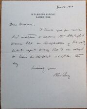 BLISS PERRY 1913 ALS Autograph Letter - Scholar & Editor, Princeton & Harvard picture