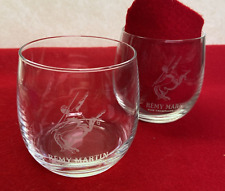SET of 2 - Remy Martin Round Lowball Rock Glasses BRAND NEW - VSOP Cognac France picture