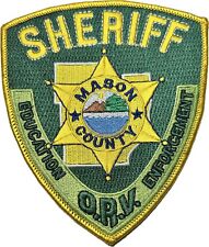 WASHINGTON WA MASON COUNTY SHERIFF OFF ROAD VEHICLE ORV ENFORCEMENT PATCH #KPW picture