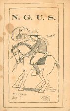 N.G.U.S. My Horse And I - Lamoree 1st Penna Cavalry M C 1917 Antique Postcard picture