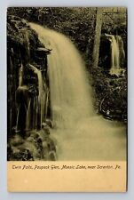 Scranton PA-Pennsylvania, Twin Falls, Paupack Glen, Vintage c1908 Postcard picture