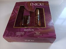 Revlon Enjoli Concentrated Cologne & Perfume Spray Set Vtg Box Set  Original picture