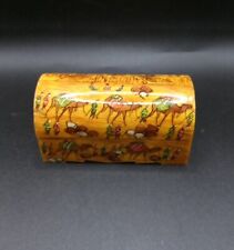 Persian Miniature/Small Hand Painted Camel Bon Jewelry/Trinket/Gift Box  picture