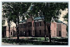 1913 High School Building Campus Traer Iowa IA Posted Antique Postcard picture