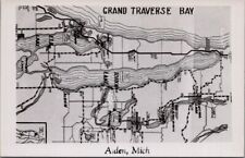 MAPS, Grand Traverse Bay, Torch Lake, ALDEN, Michigan Real Photo Postcard picture