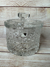 Vintage Violetta Hand Cut 24% Lead CRYSTAL Lidded Candy Nut Container Poland picture