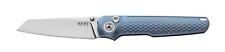 New MKM-Maniago Knife Makers Miura Button Lock Ti Blue Folding Poket Knife MK picture