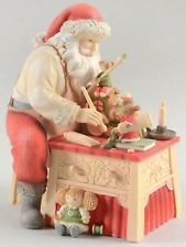 RARE*Heart Of Christmas*SANTA CLAUS FINISHING TOUCHES W/ MICE*Toys*NIB*6001374 picture