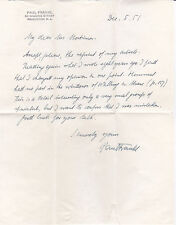 Letter of PAUL FRANKL concerning his earlier opinions regarding PETER HEMMEL picture